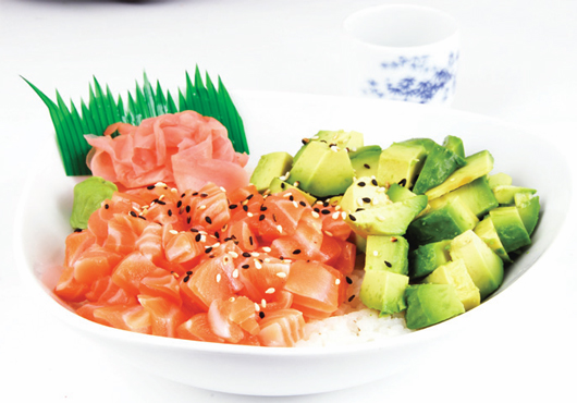 Chirashi tartare, photo d'archive